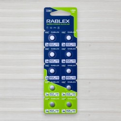 Батарейка лужна Rablex Super Power alkaline таблетка AG4 - LR66, 1,5V, 10шт/уп